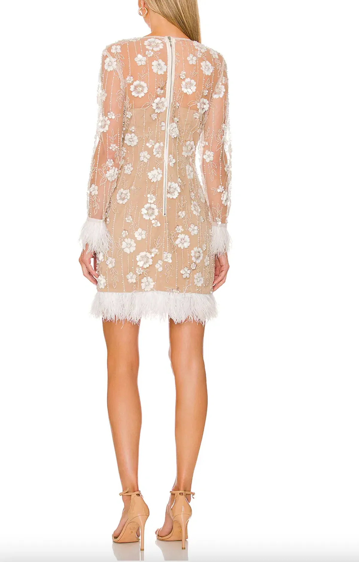 Eliatt Grandis Dress Feather and Applique Size S/AU 8 - Image 6