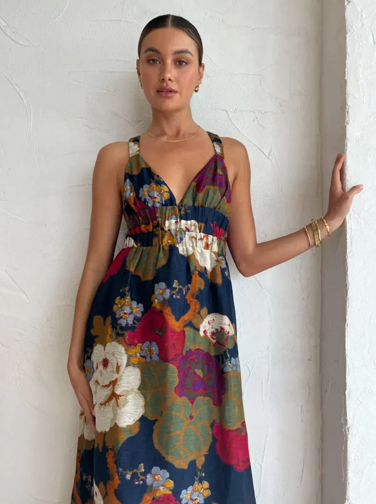 Sir the Label Bonita V Neck Gown Floral Size 0/AU 6 - Image 4