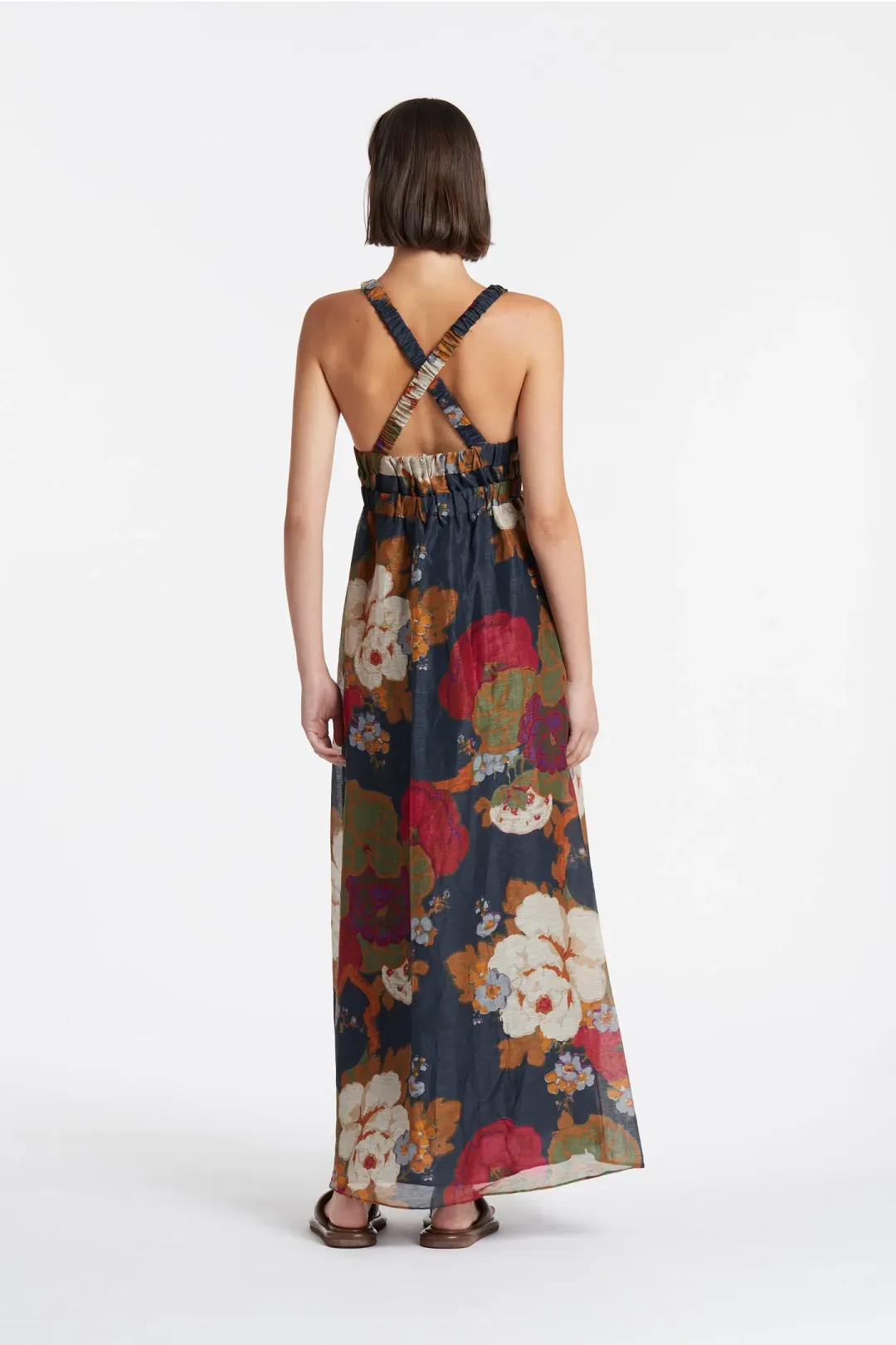 Sir the Label Bonita V Neck Gown Floral Size 0/AU 6 for rent on The Volte - main image