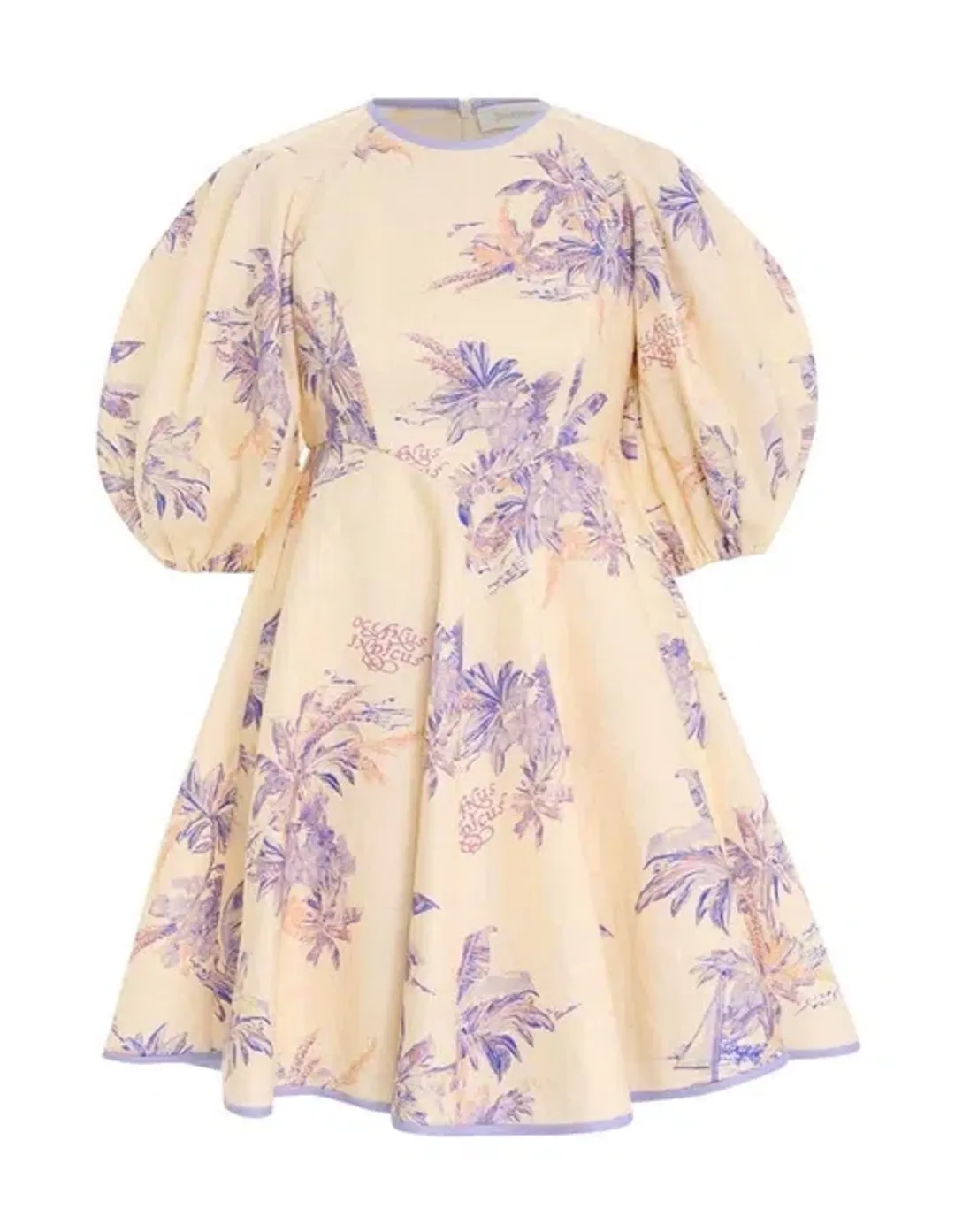 Zimmermann Linen Day Mini Dress Print Size 8 for rent on The Volte - main image