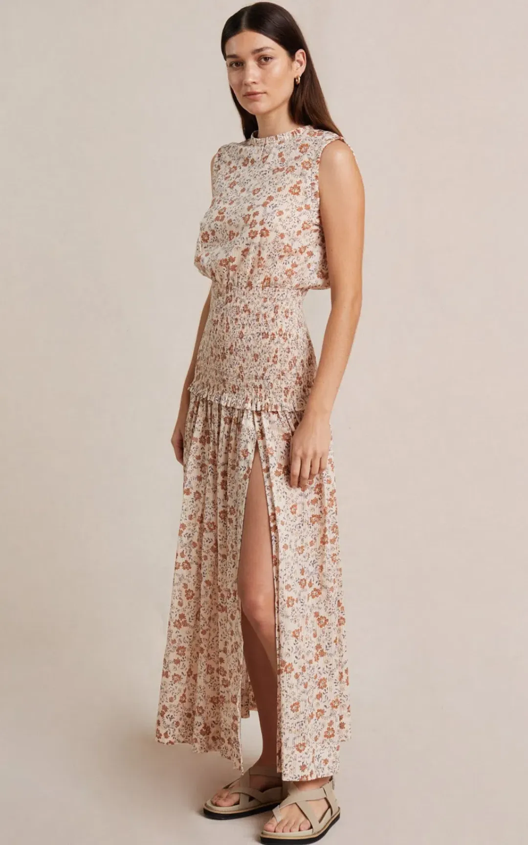 Bec and Bridge Janice Midi Dress Floral Size 8 for rent on The Volte - main image