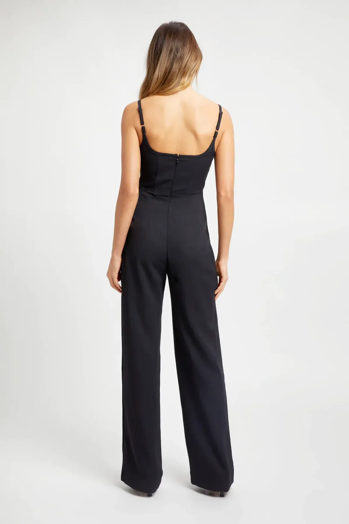Kookai Oyster Panel Jumpsuit Black Size 34/AU 6 - Image 3