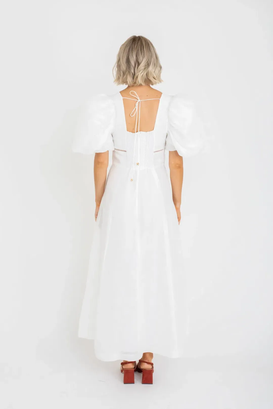 Mackenzie Mode Ethereal Balloon Dress White Size AU 6 for rent on The Volte - main image