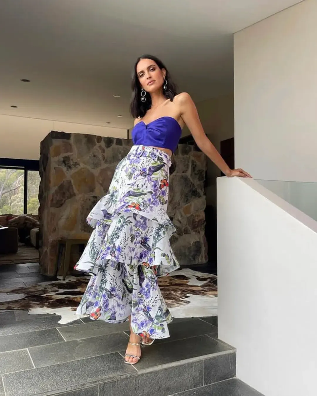 Sheike Sold Out Style Avery Skirt and Medusa Bustierc Purple Size 6 for rent on The Volte - main image