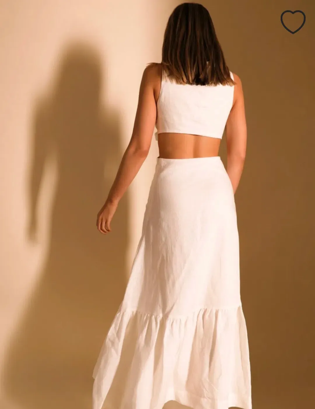 Lover Montana tie maxi dress White Size AU 8  for rent on The Volte - main image