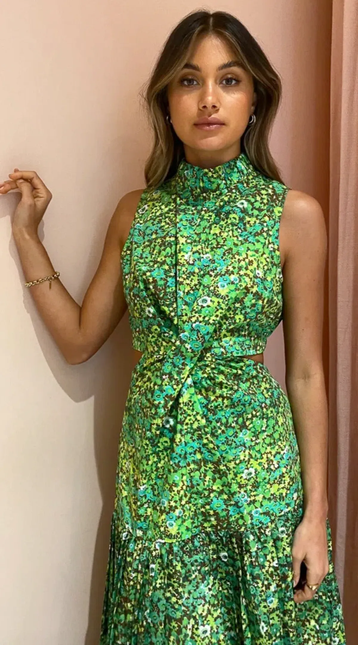 Alemais Phyllis Twist Dress Green Size AU 8  - Image 2