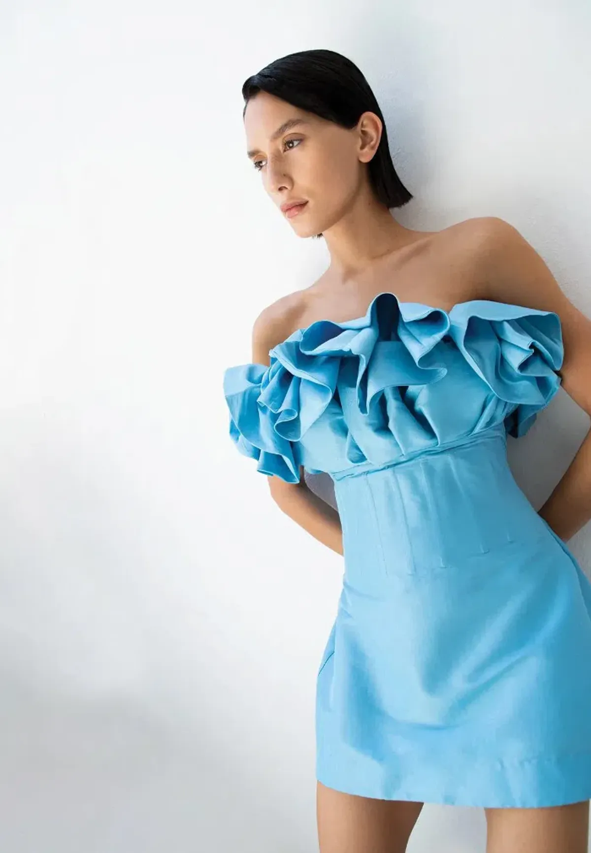 Rachel Gilbert Freida Strapless Mini Dress Blue Size 3 / Au 12 - Image 1