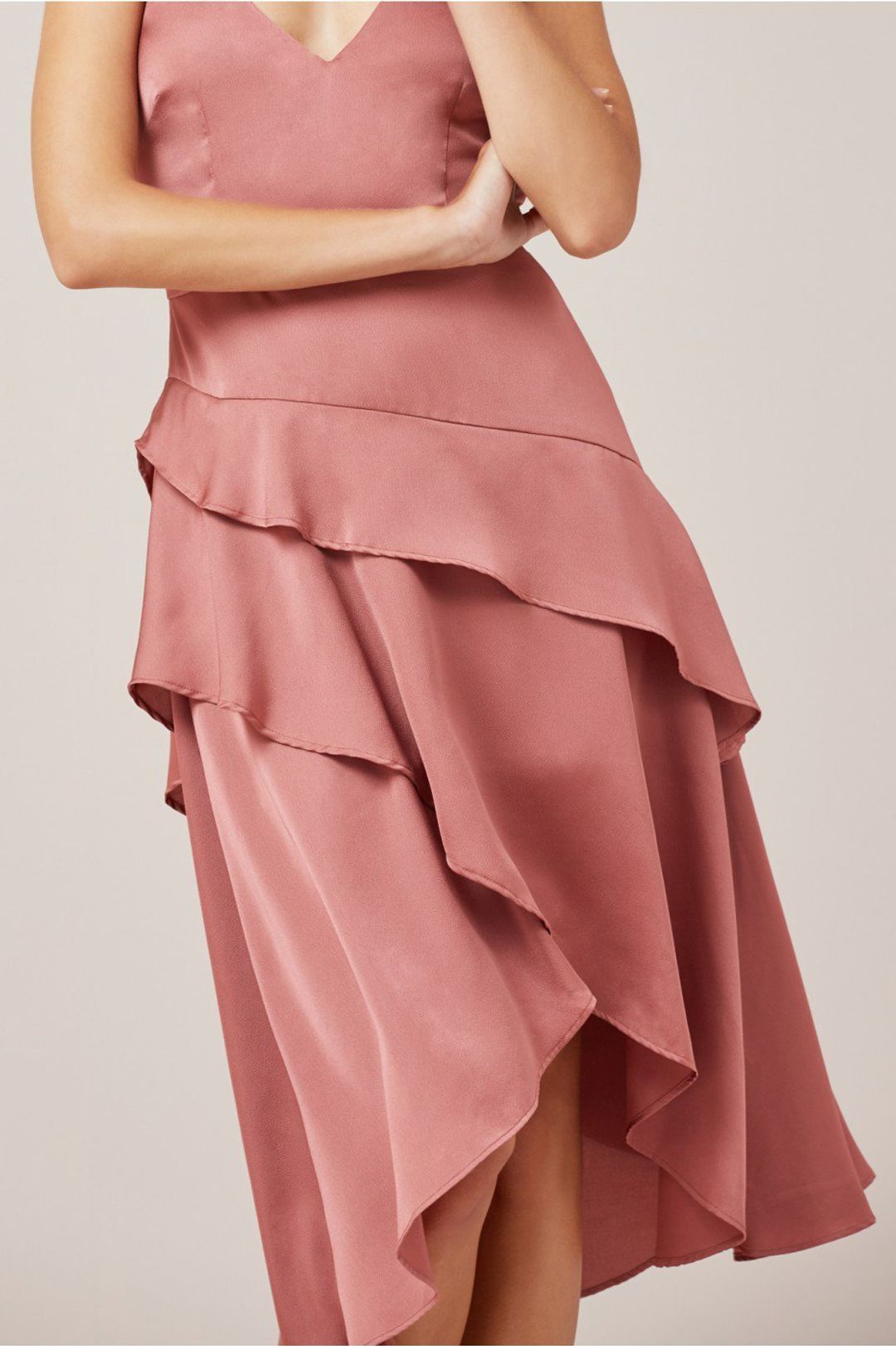 Finders Keepers Seasons Dress Soft Mauve  for rent on The Volte - main image