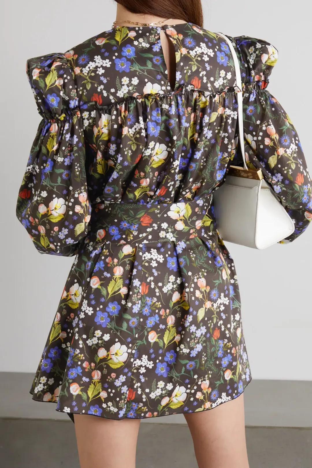 The Vampire's Wife Heidi Cotton Mini Dress Floral Size 10 for rent on The Volte - main image