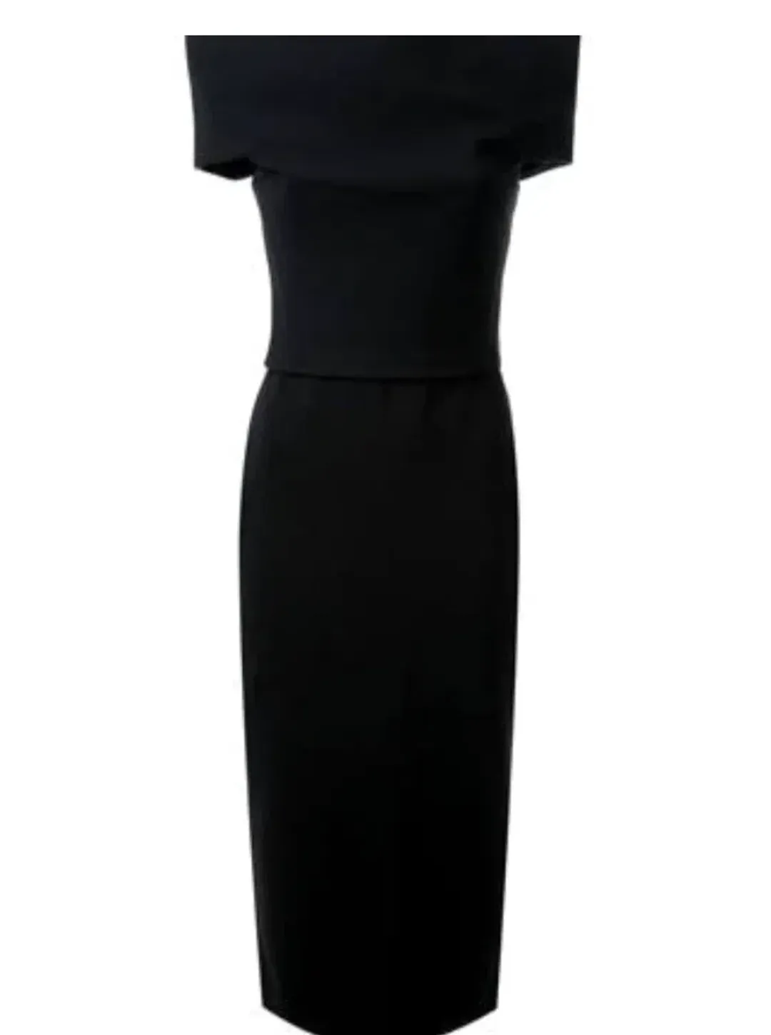 Scanlan Theodore Crepe Knit Milano Dress Black Size XS for rent on The Volte - main image