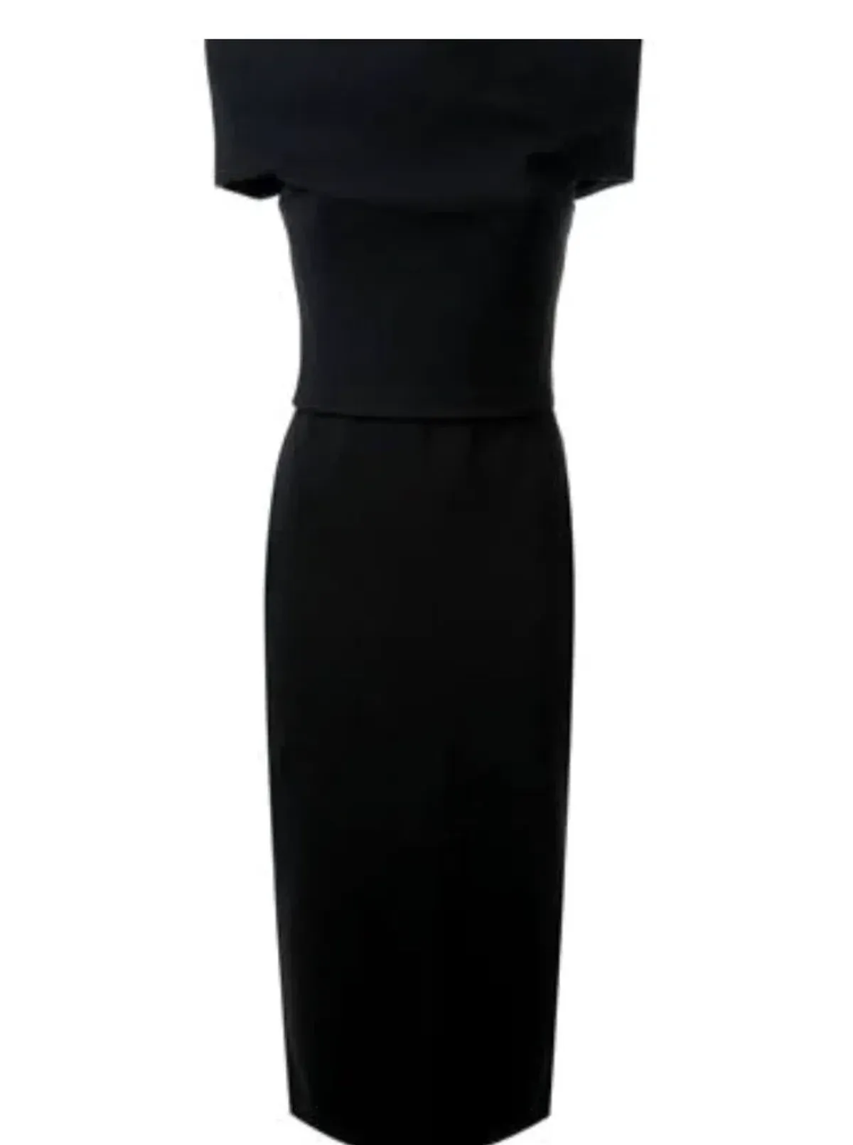 Scanlan Theodore Crepe Knit Milano Dress Black Size XS - Image 2