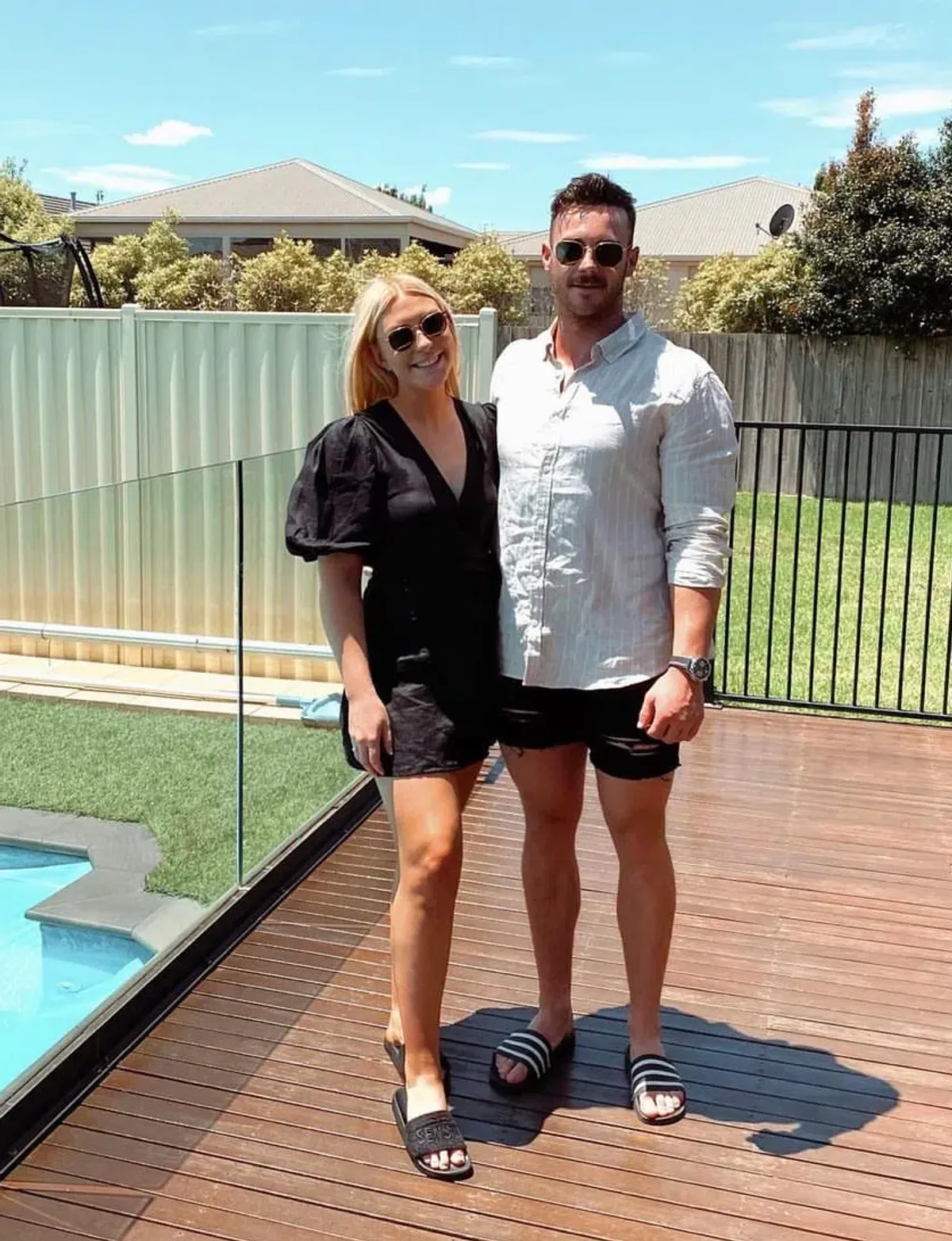 Faithfull the Brand Rooney Wrap Mini Dress Black Size 8  - Image 3