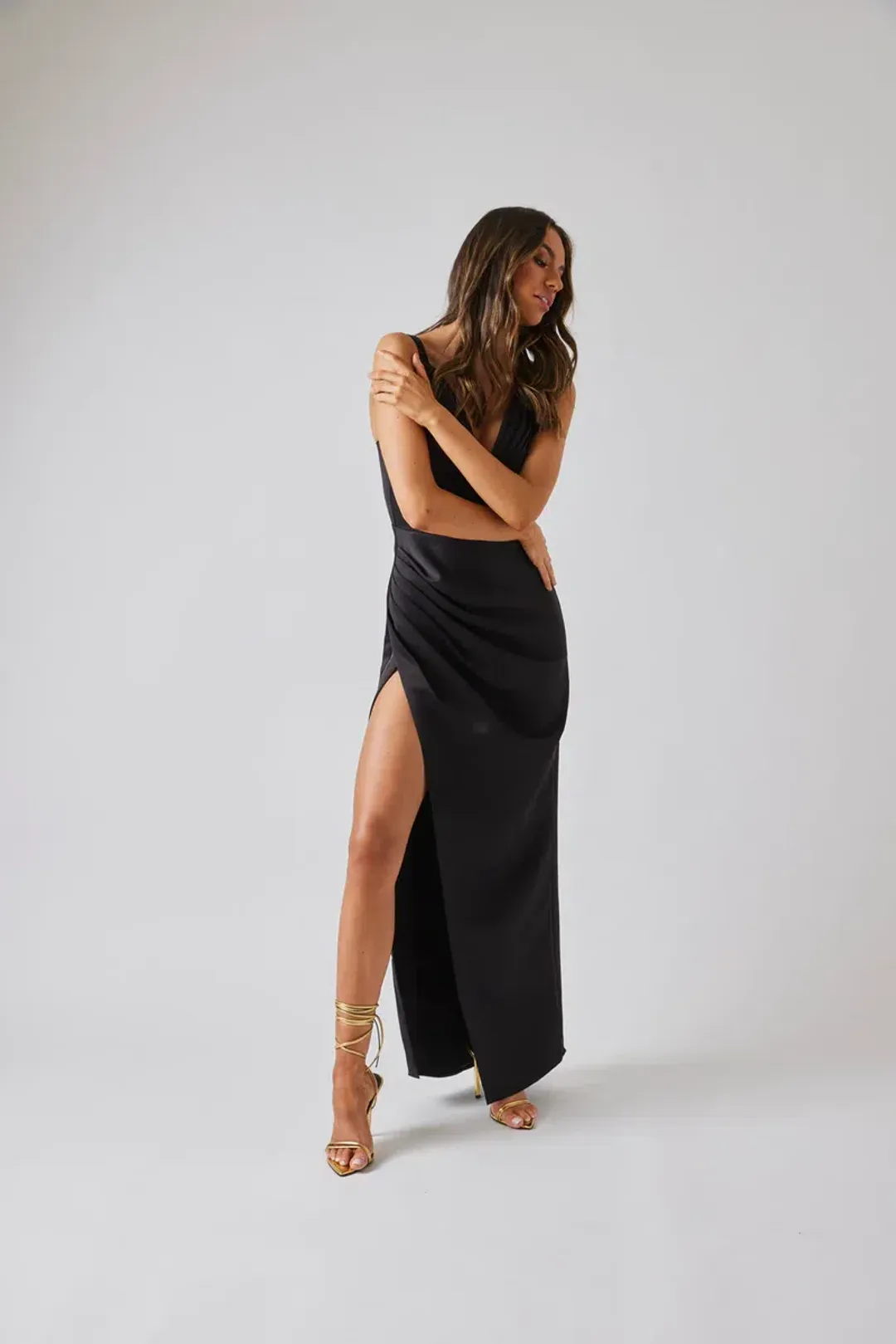 Bianca and Bridgett Peony Dress Black Size 16 for rent on The Volte - main image