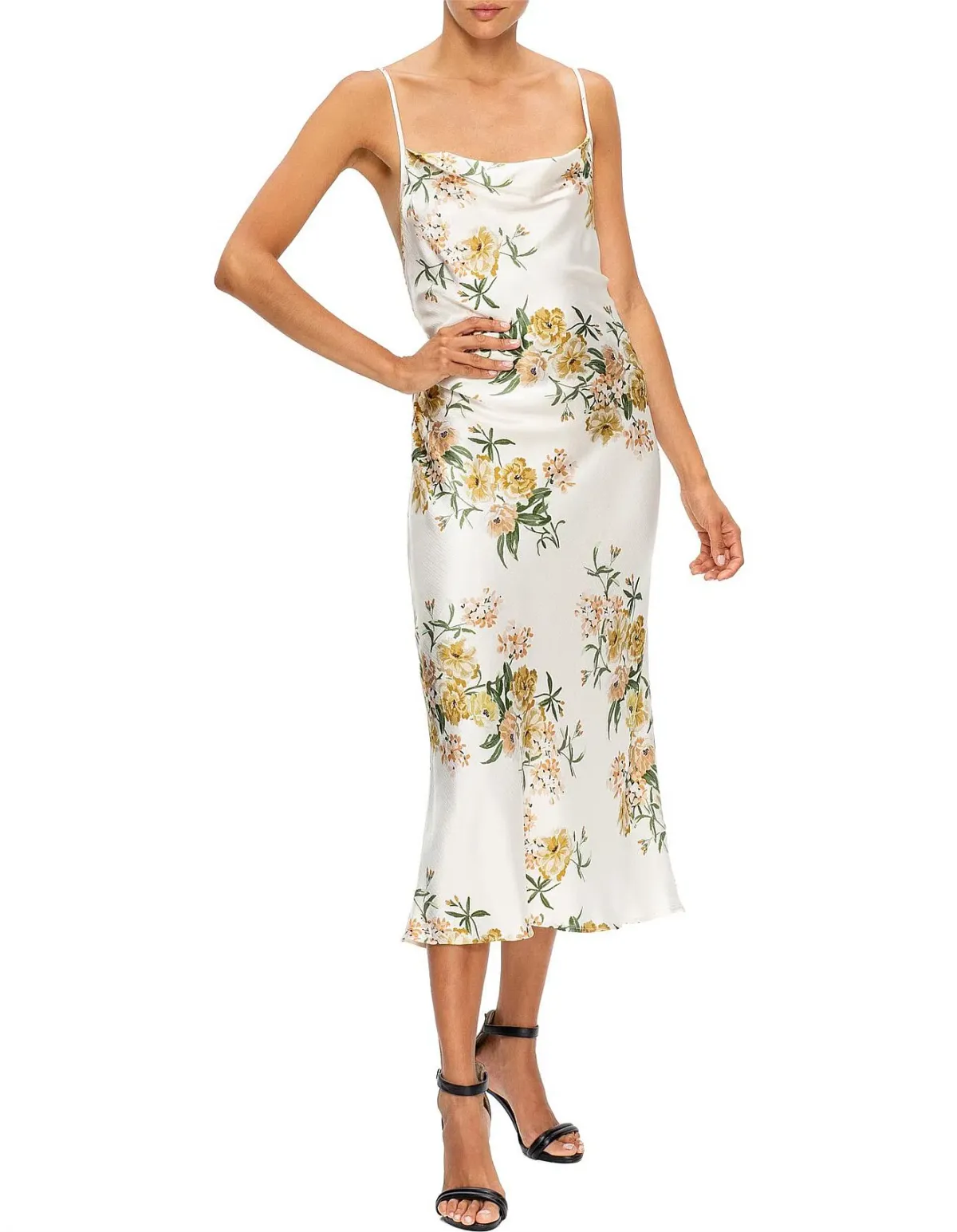 Bec & Bridge Louella Midi Dress Floral Size 8 / S - Image 1