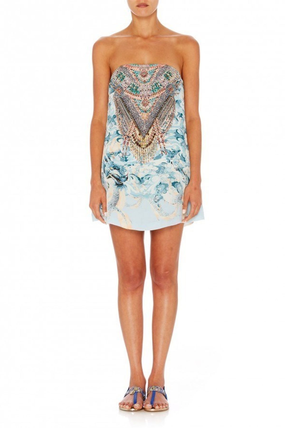 Camilla Children of the Dragon short strapless dress - Image 1