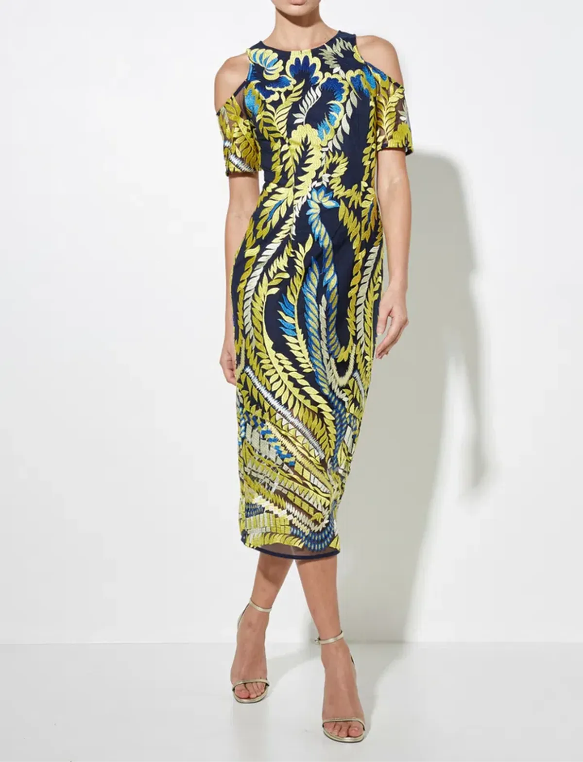 Mossman Hummingbird Midi Dress Multi Size 10 - Image 1