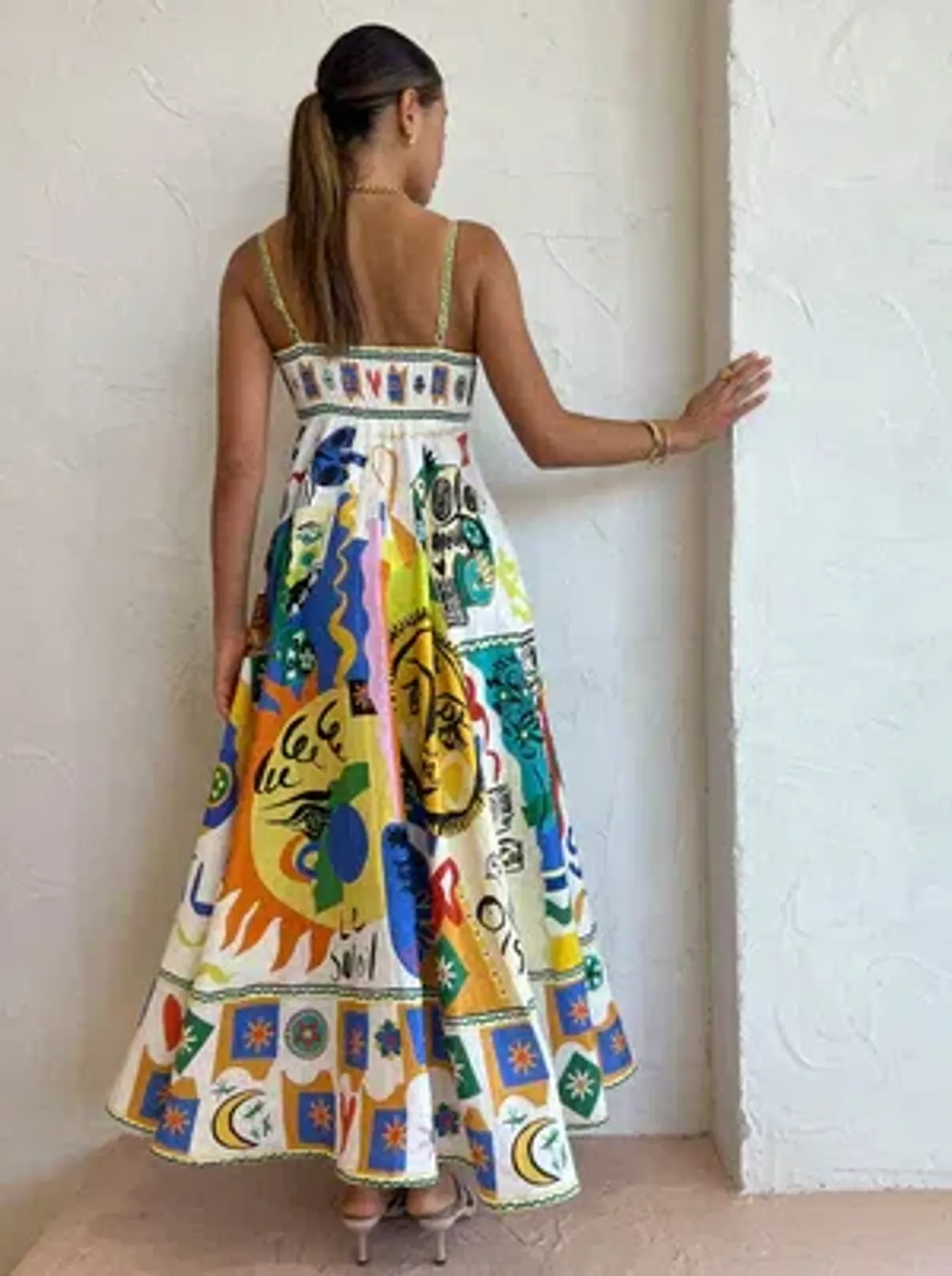 Alemais Soleil Sundress Print Size 8 - Image 3