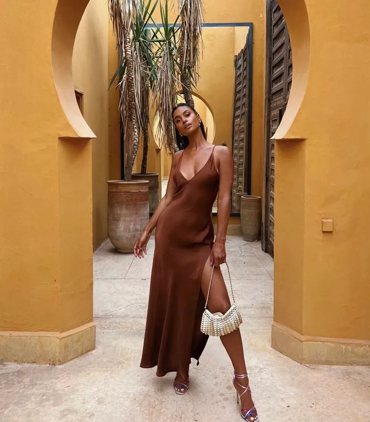 Rat & Boa Cocoa Maxi Dress  Brown Size 8 - Image 4