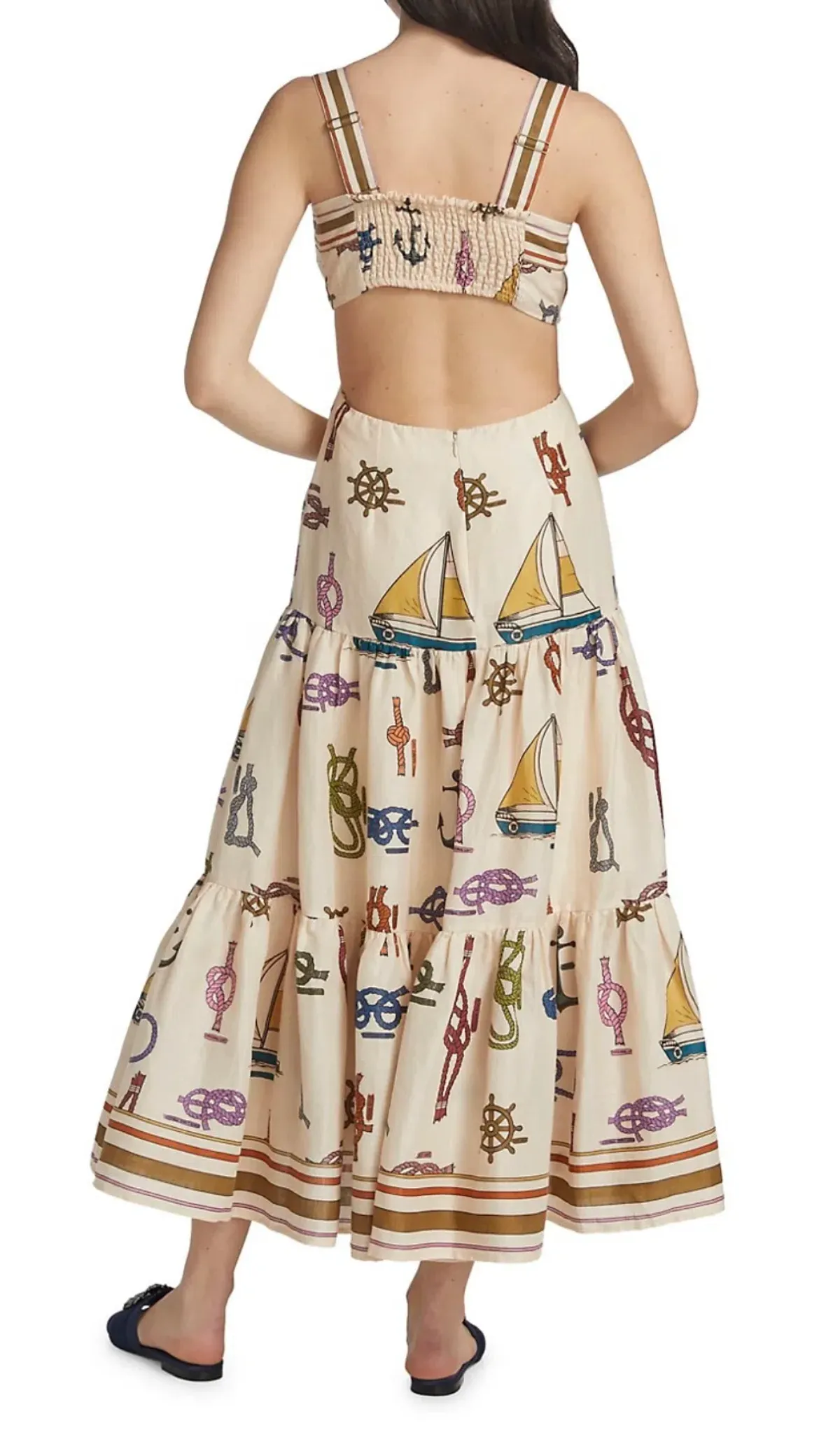 Alemais Ships Ahoy’ Sun Dress Multi Size 6 - Image 6