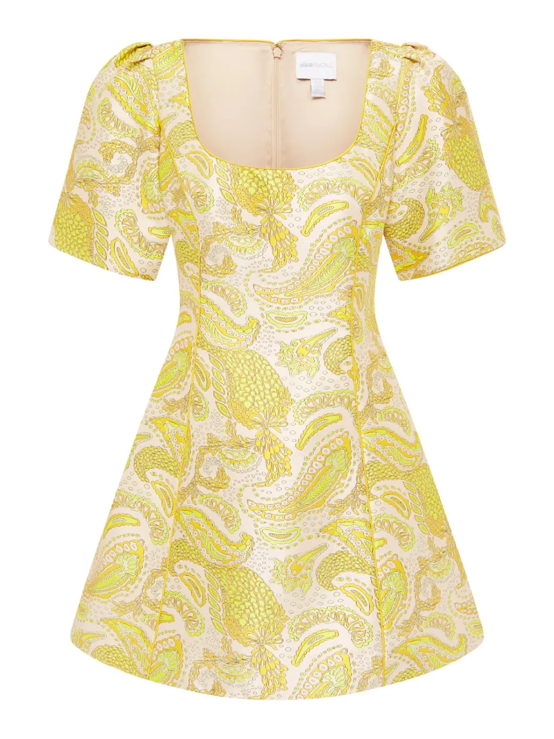 Alice McCall Sun California Dreaming Mini Dress Yellow Size 6 US / 10 AU for rent on The Volte - main image