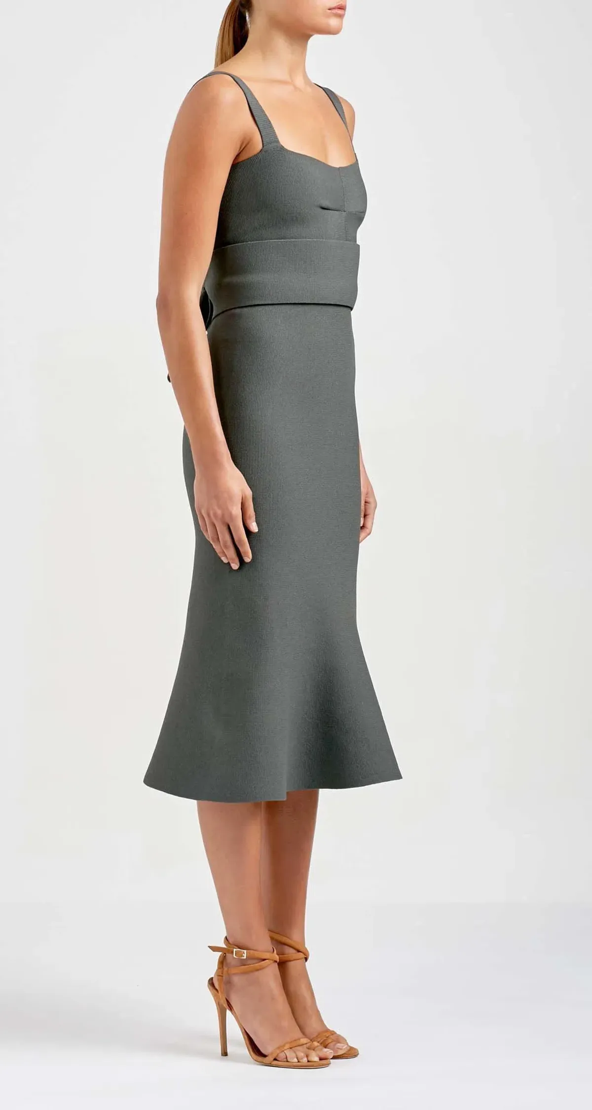 Scanlan Theodore Bralette Dress Safari Green Size AU 8   - Image 2