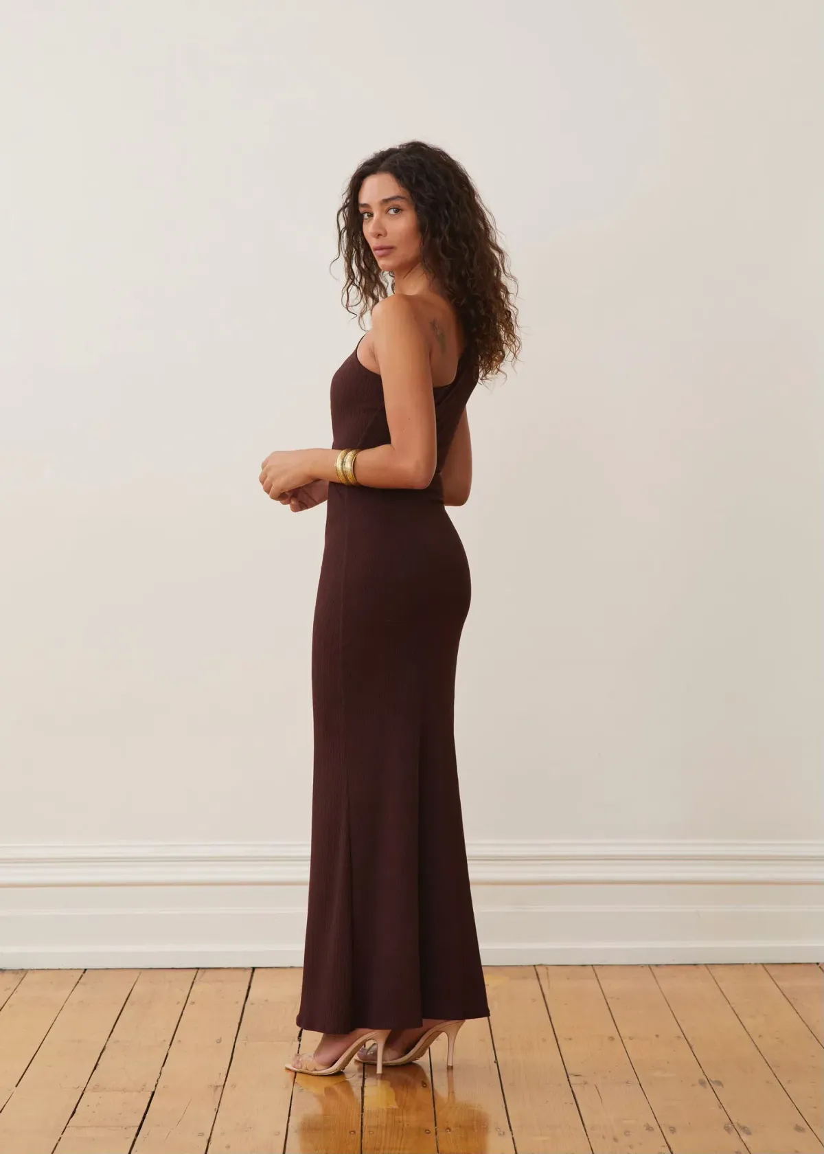 Arcina Ori Jada Dress Cocoa Brown Size AU 8 - Image 6