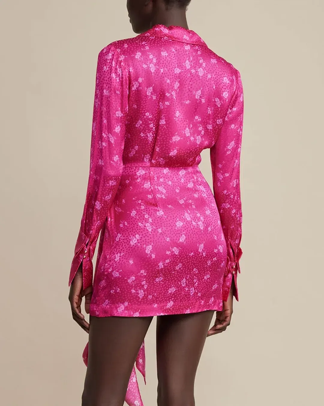 Acler Evanston Dress Fuchsia Pink Size AU 8 for rent on The Volte - main image