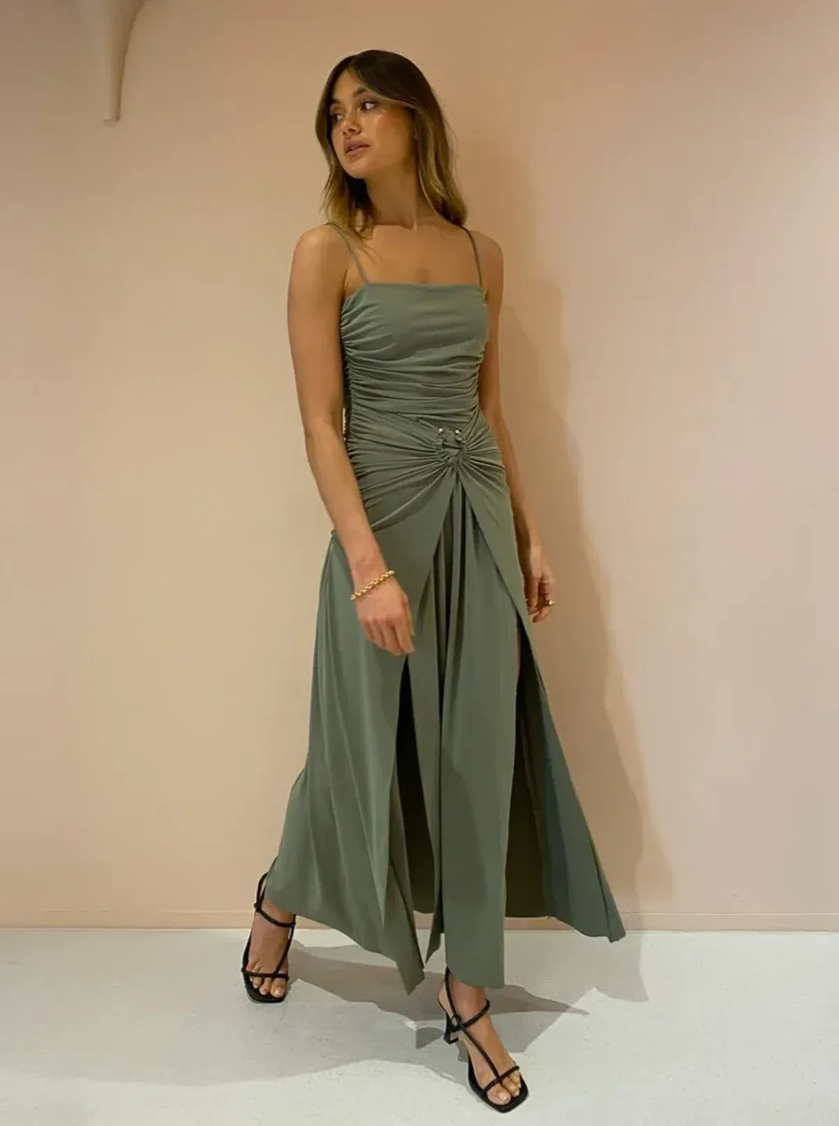 Bec & Bridge Vixen Maxi Dress Green Size 8 / S - Image 5