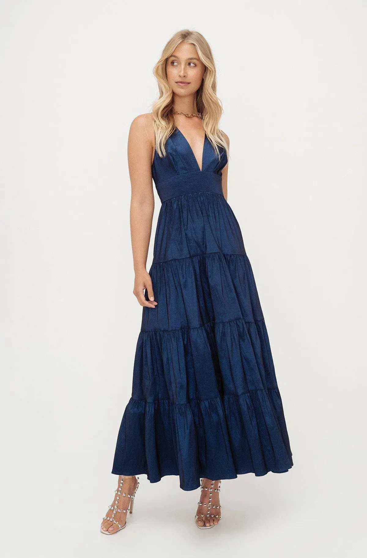 Sheike Galleria Maxi Dress Navy Blue Size 8 - Image 2