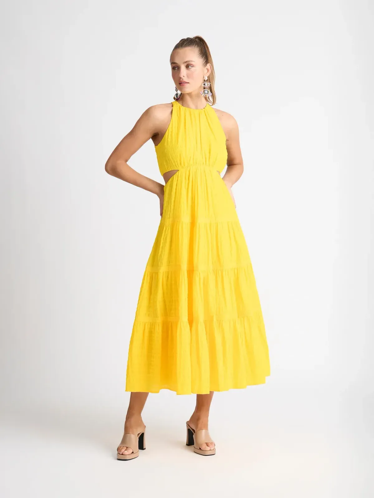 Shieke Barcelona Maxi Dress Yellow Size 12 - Image 1