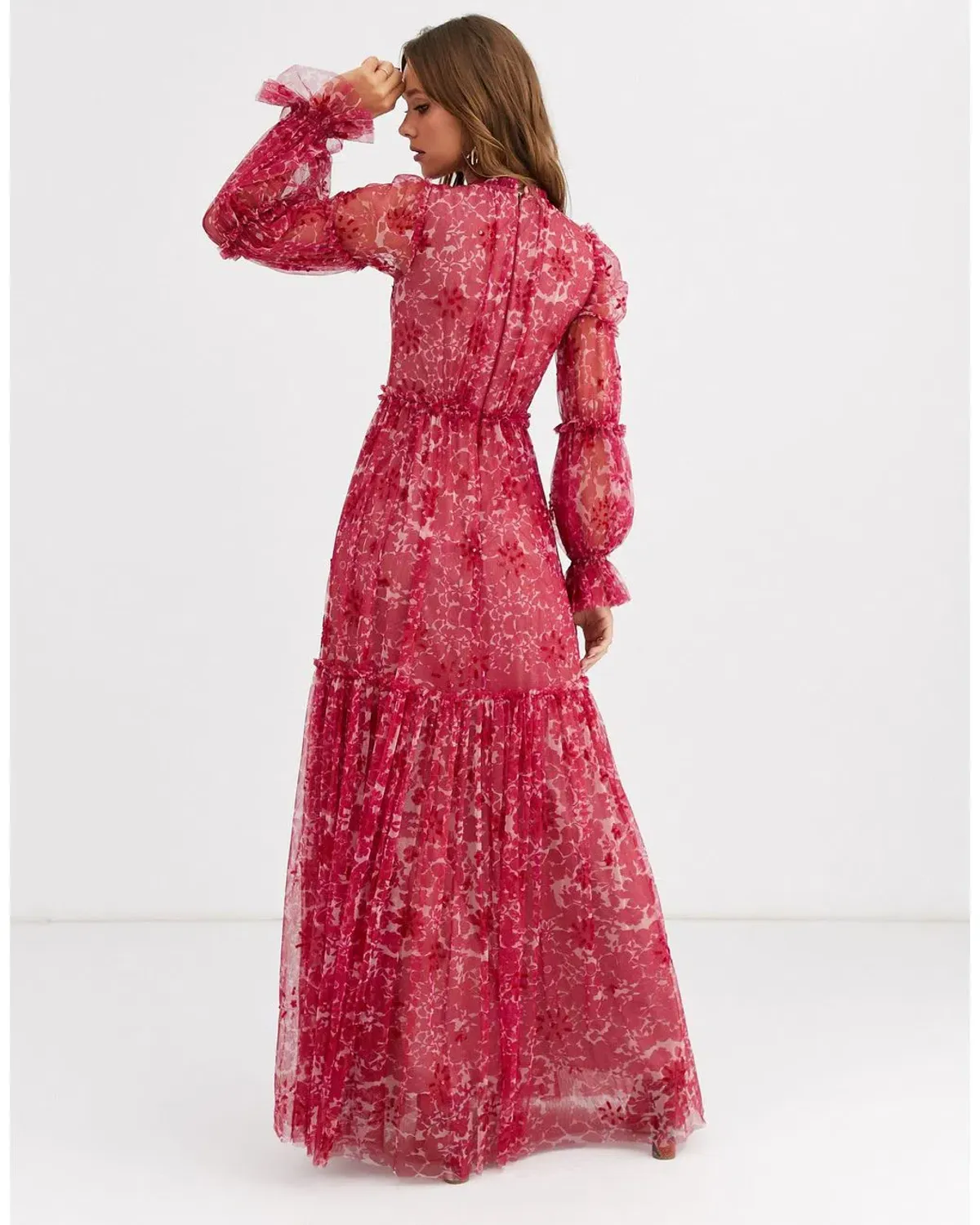 Needle and Thread Anya Embellished Gown Red Size 8 - Image 3