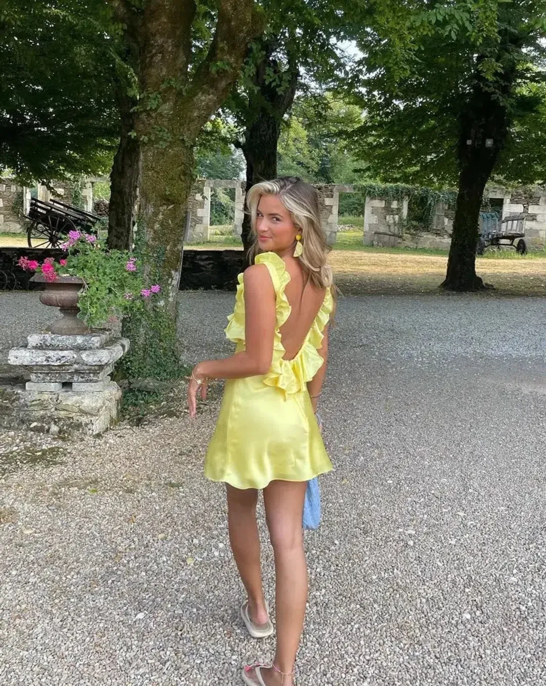 House of CB Tink Buttercup Mini Dress Yellow Size S / Au 8 for rent on The Volte - main image