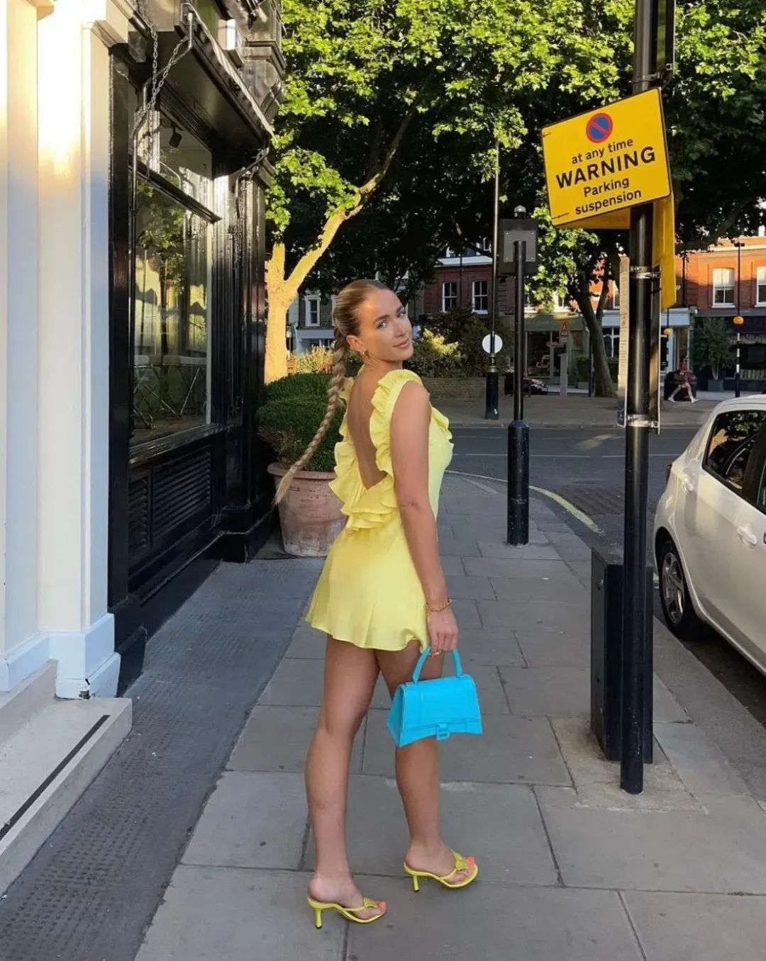 House of CB Tink Buttercup Mini Dress Yellow Size S / Au 8 for rent on The Volte - main image