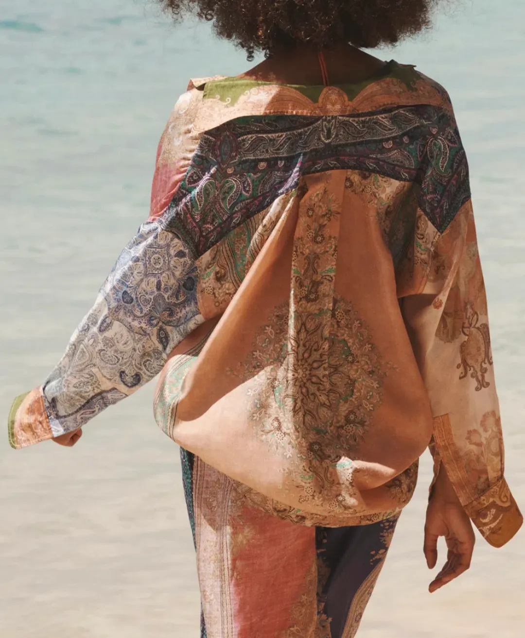 Zimmermann Anneke Relaxed Shirt Patch Paisley Size 0 / Au 8 for rent on The Volte - main image