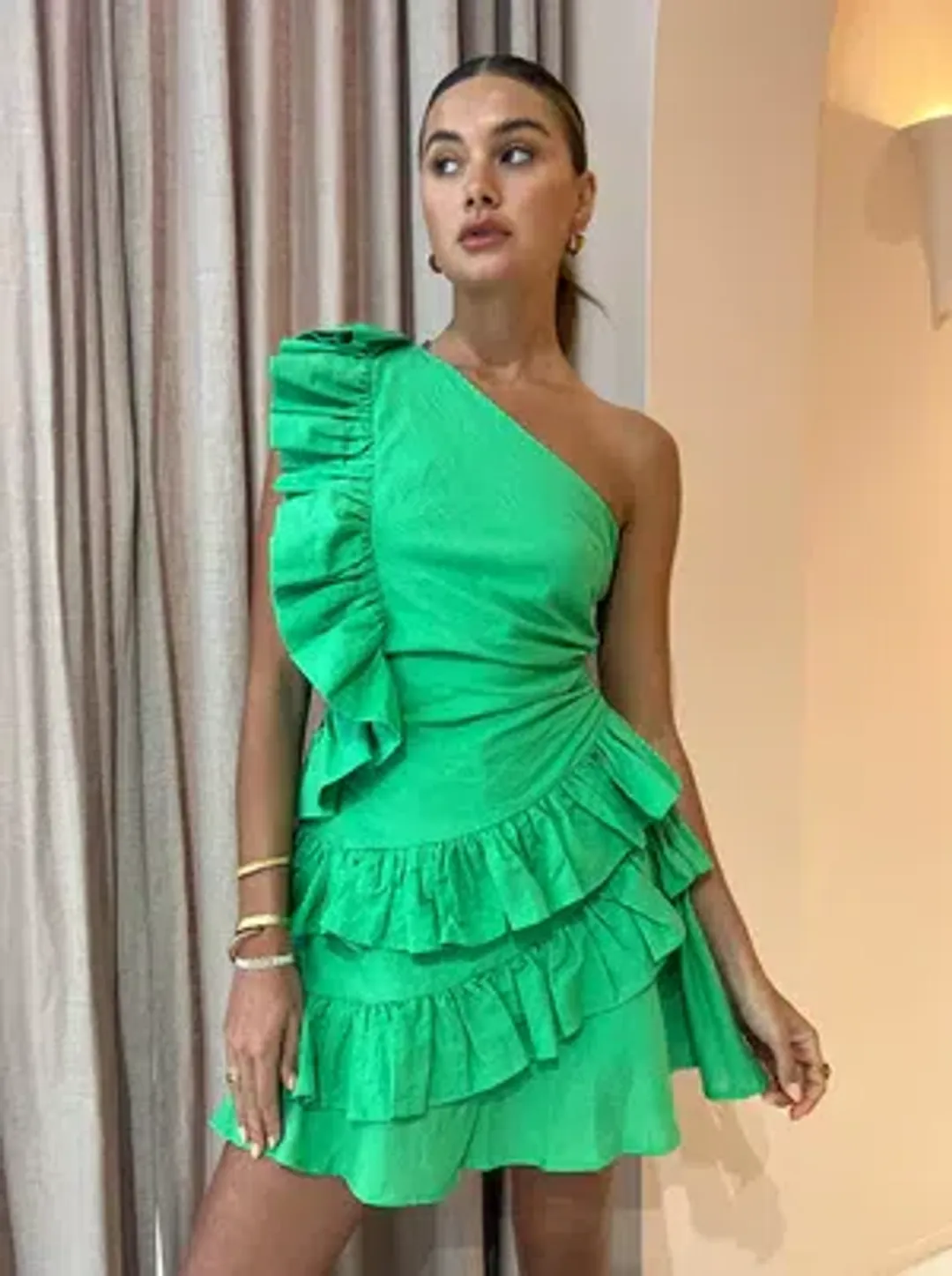 By Nicola Adrift Dress Green Size AU 8 for rent on The Volte - main image