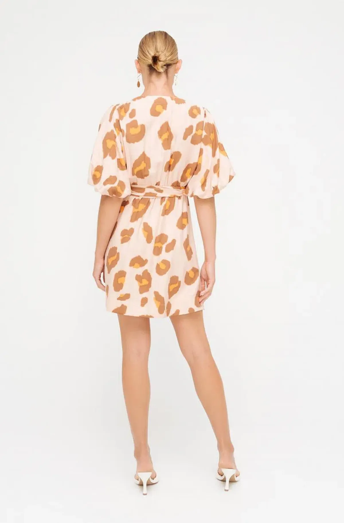 Sheike Copy Cat dress animal print Pink Size AU 8 - Image 3