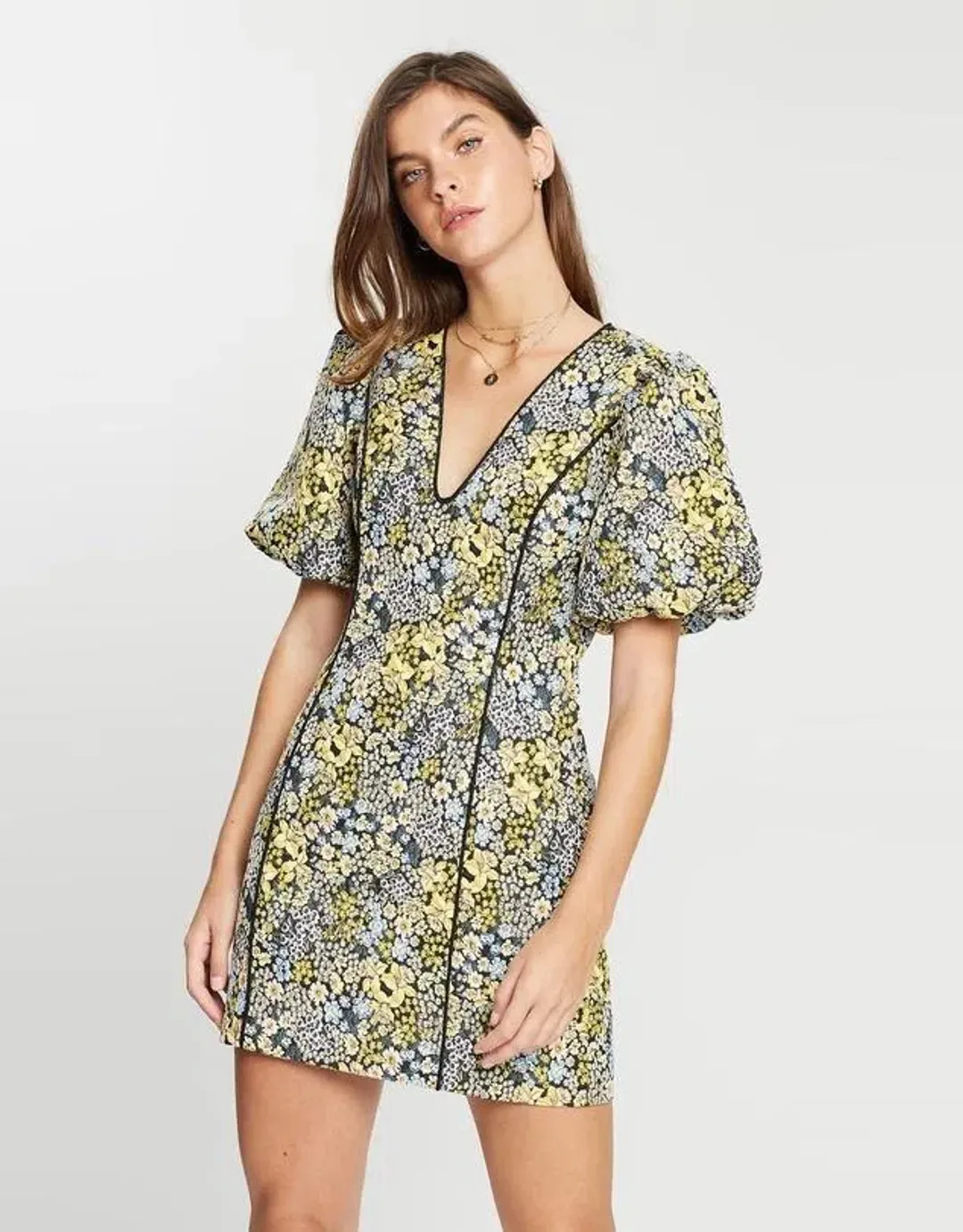 Elliatt Cuore Mini Dress Floral Size M  for rent on The Volte - main image