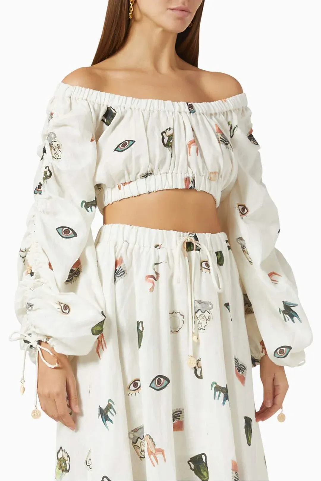 Alemais Hera Top Print Size 6 for rent on The Volte - main image