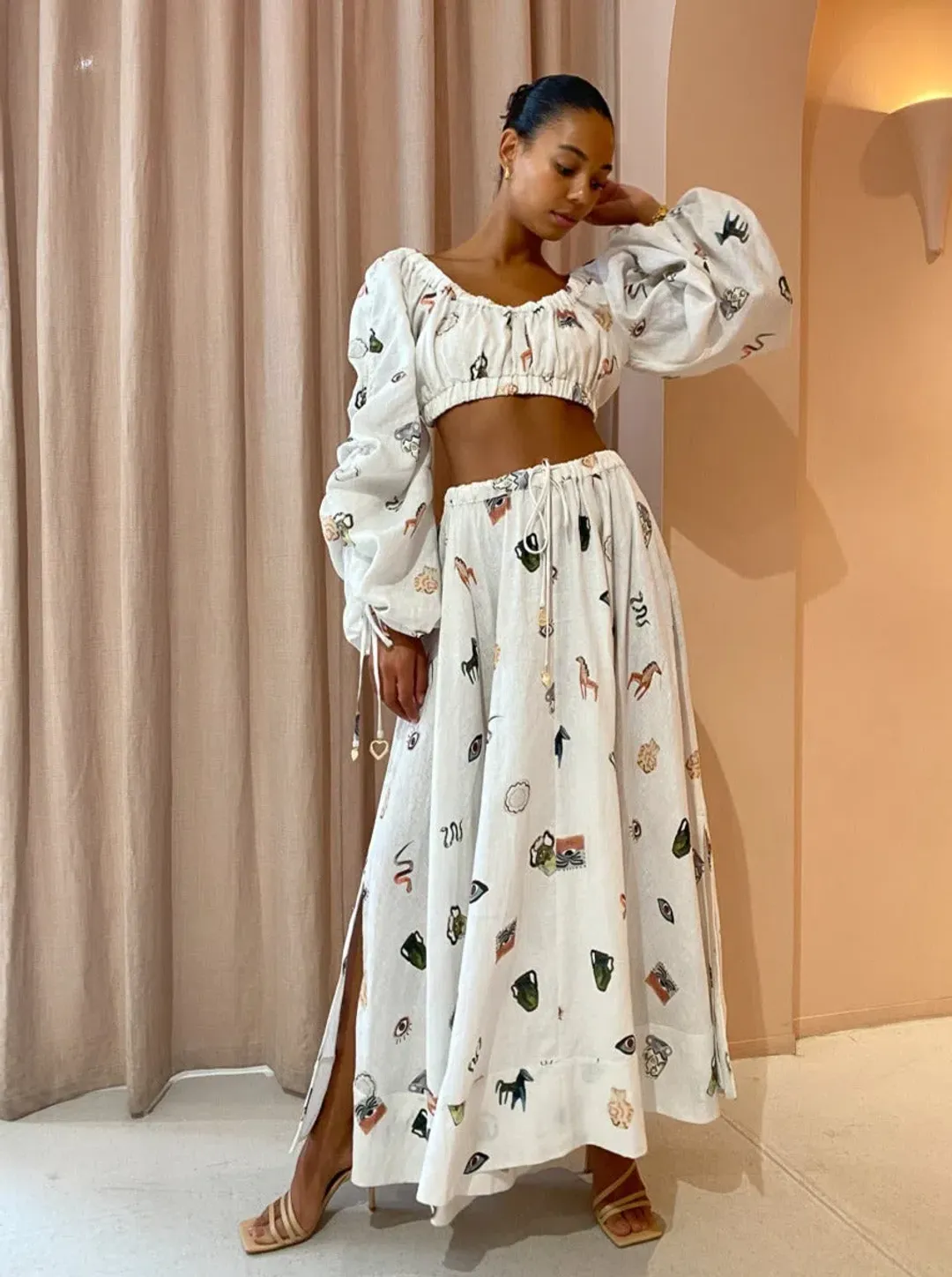 Alemais Hera Skirt Print Size 6 for rent on The Volte - main image