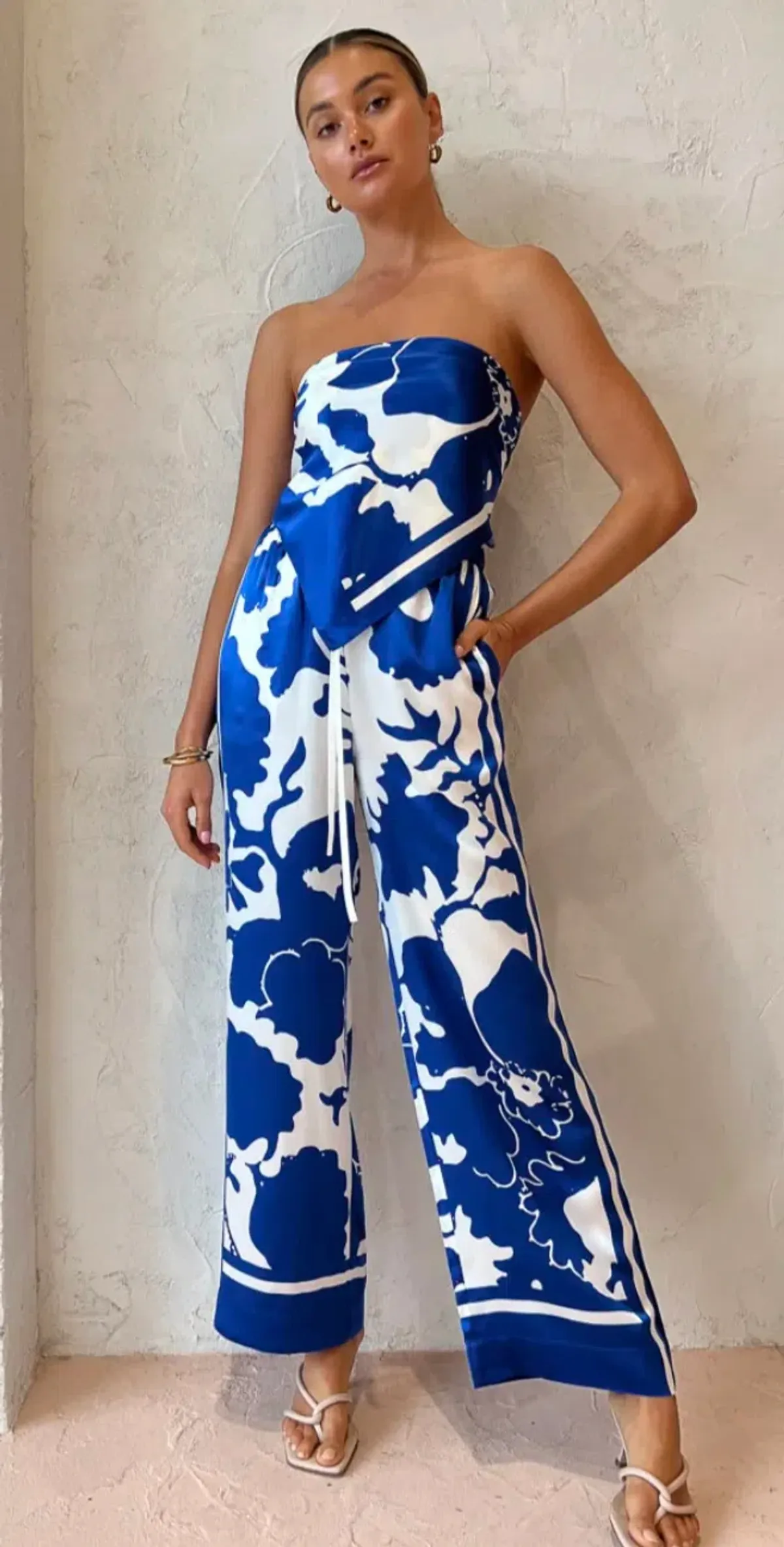 Sir the Label Esme Pants & Scarf Blue Size AU 6 - Image 1