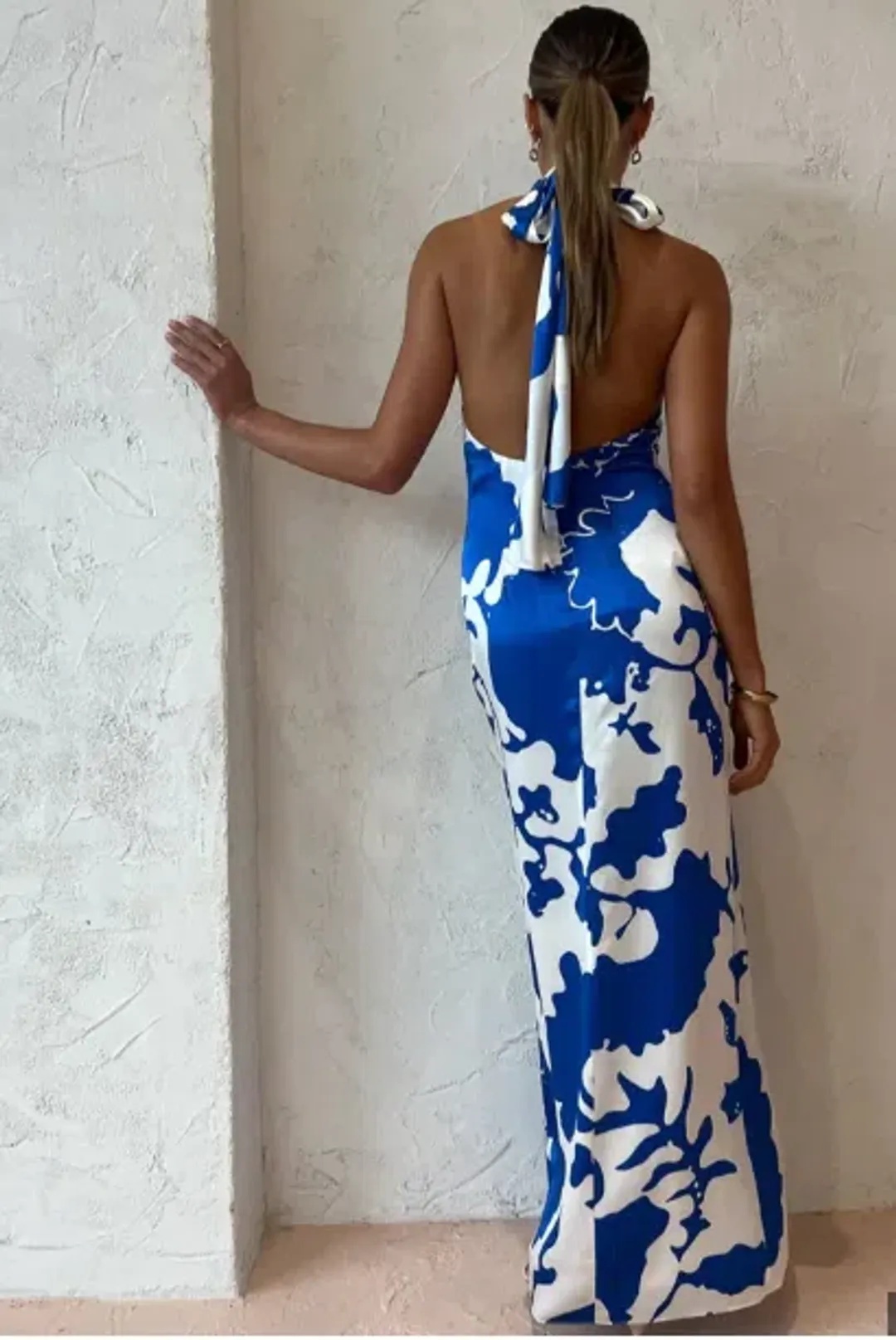 Sir The Label Esme Halter Dress Merce Abstract Print Size 3 / AU 12 for rent on The Volte - main image