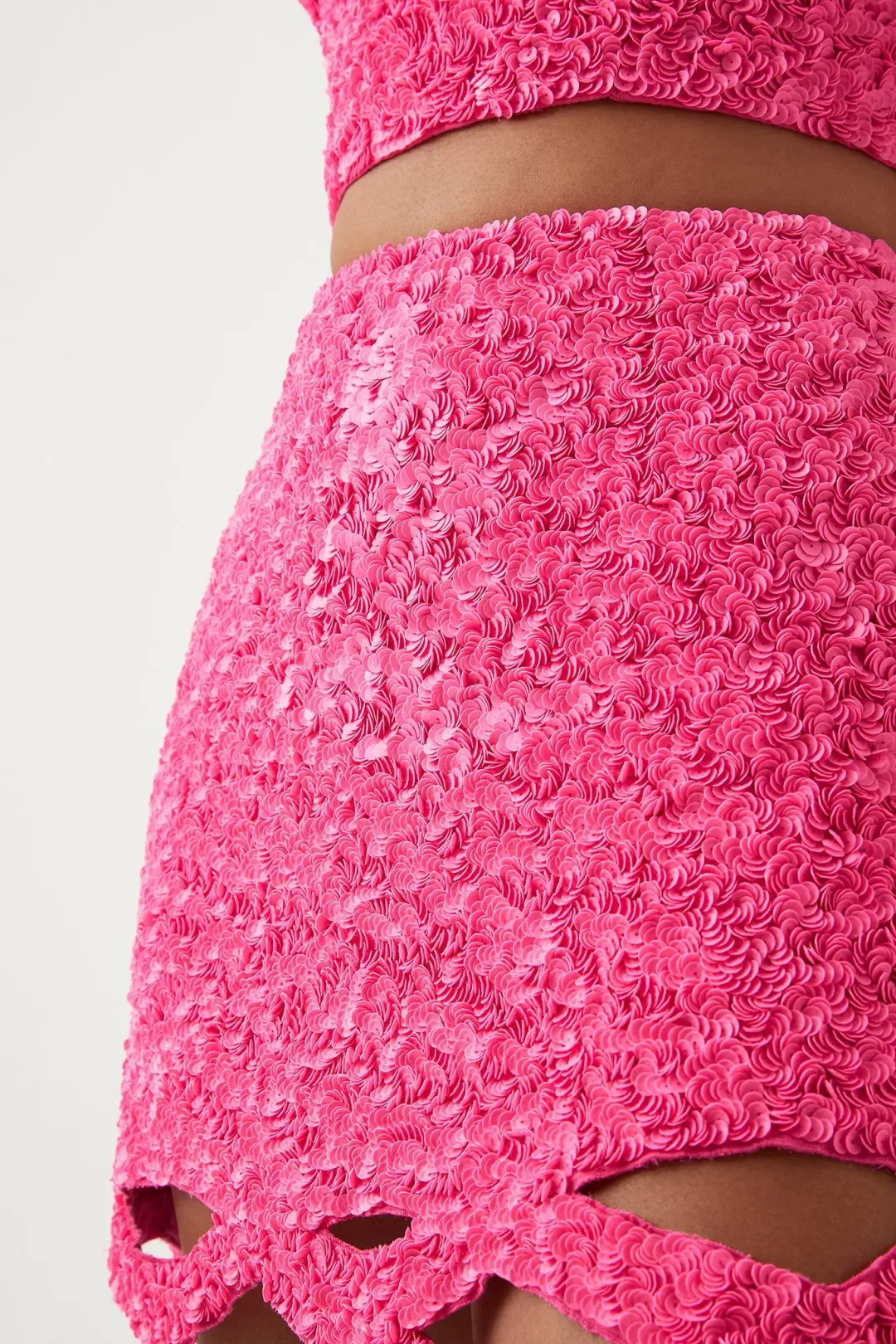 Aje Catara Skirt and Evelyn Top Rouge Pink Size AU 6 for rent on The Volte - main image