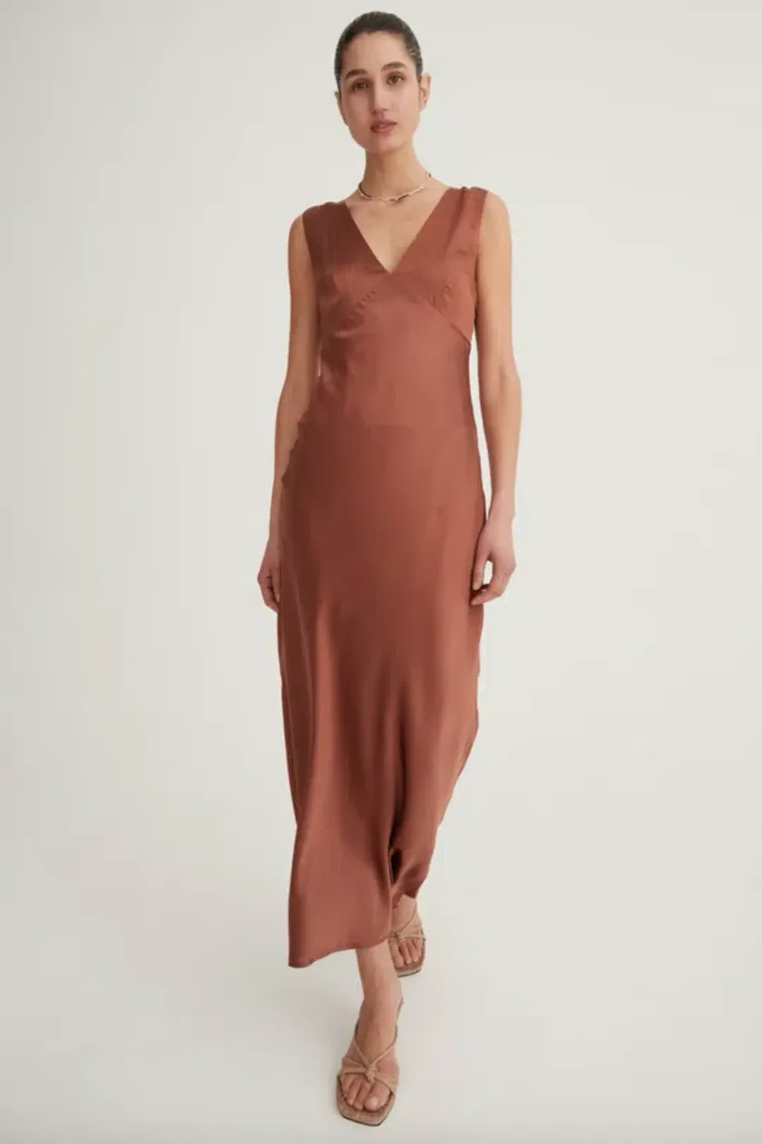 Hansen and Gretel Jessa Dress Brown Size 8 for rent on The Volte - main image