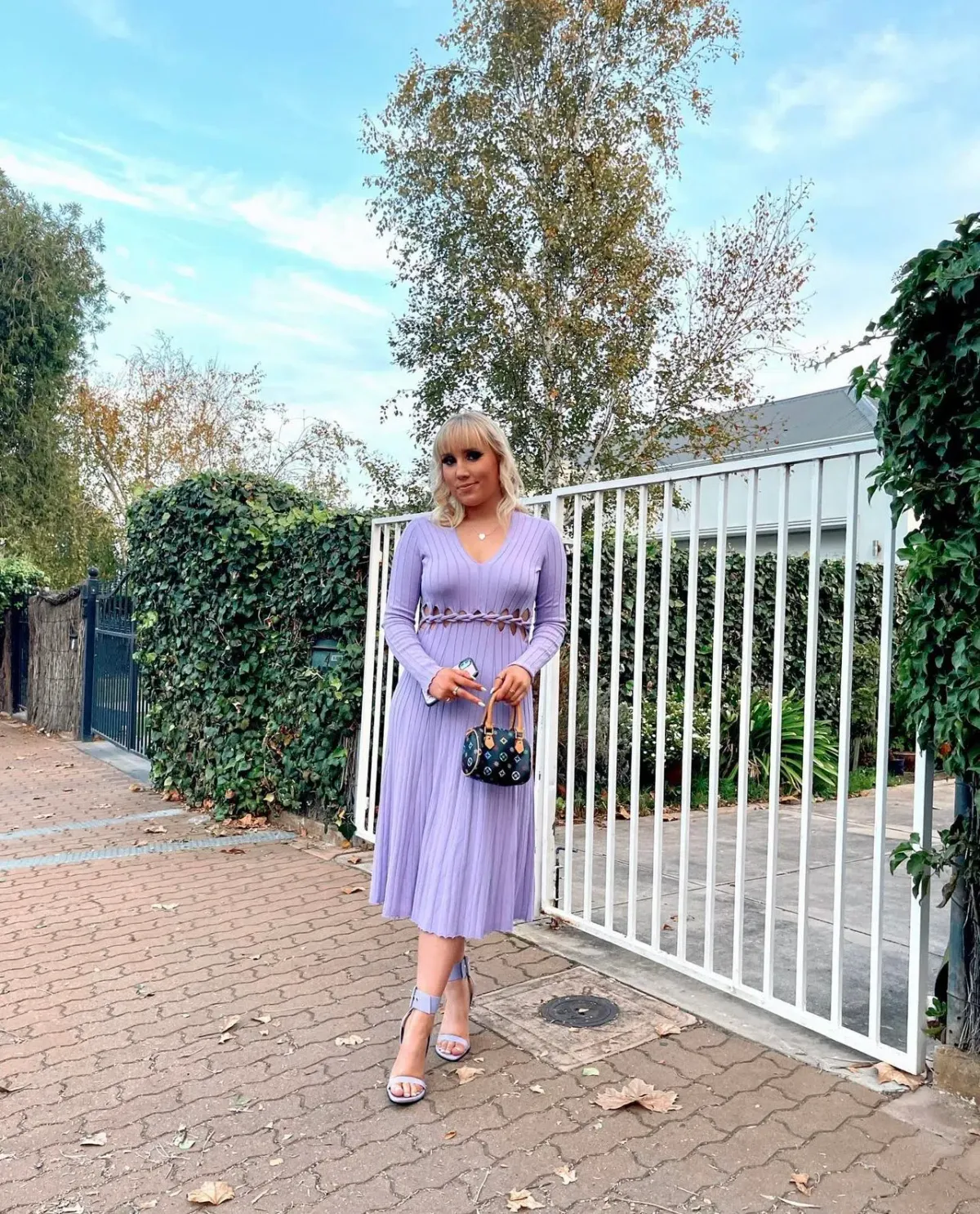 Dion Lee Pinnacle Braid Dress in Violet Size 10 - Image 2