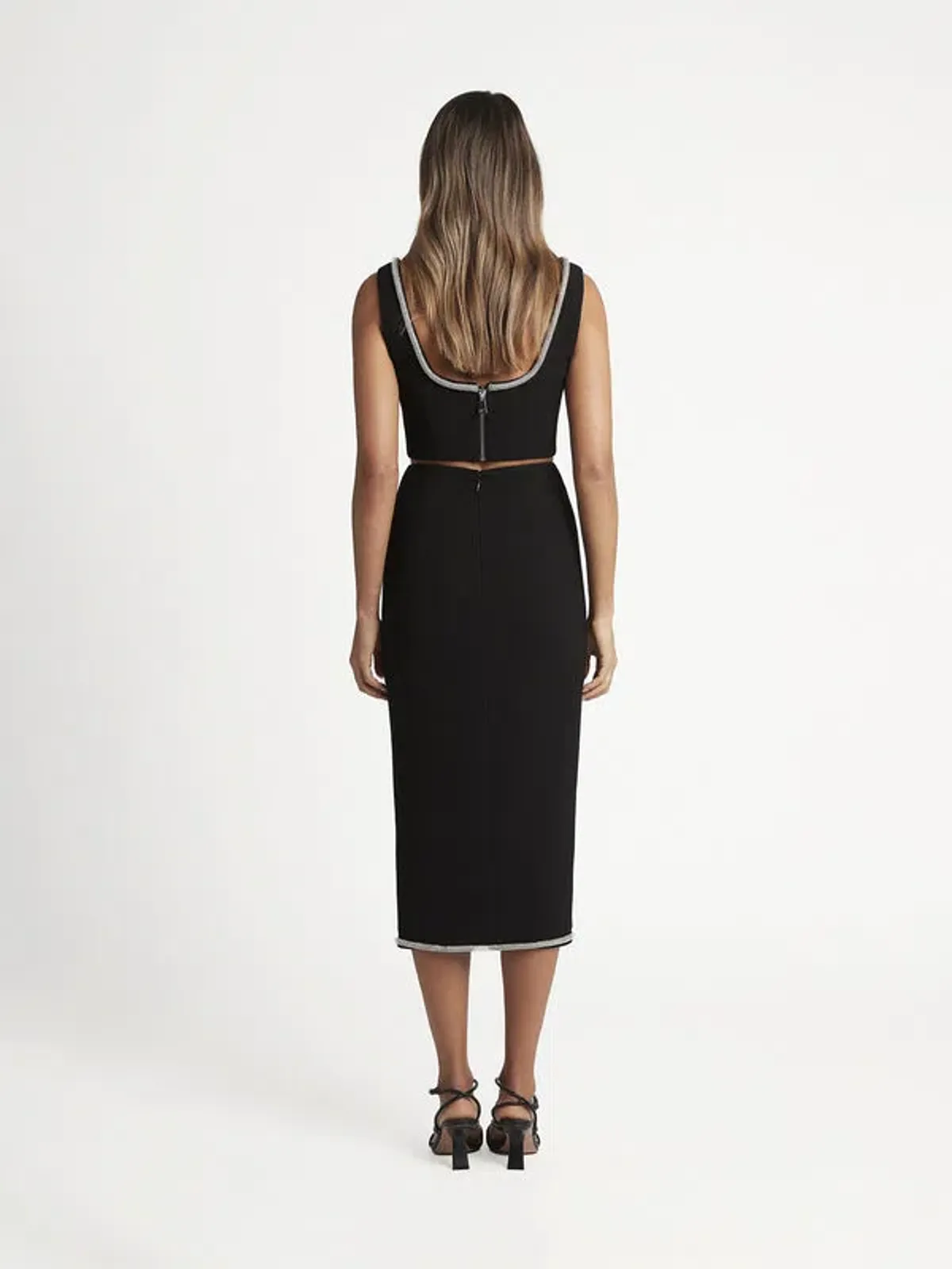 Sheike Emporium Top and Skirt Set Black Size 6 - Image 2