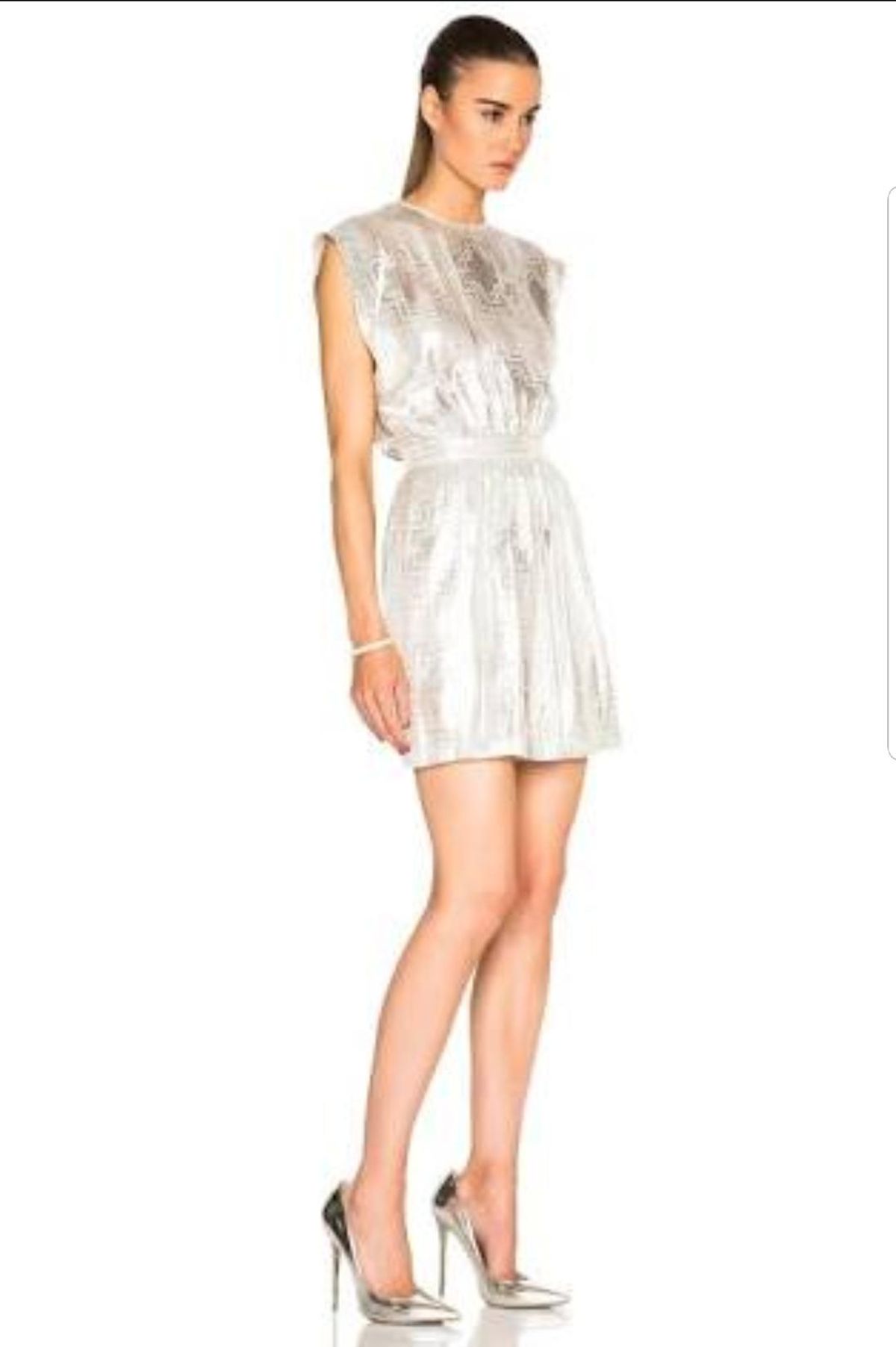 Sass & Bide Sega Sega Dress in Metallic Silver size 8 - Image 6