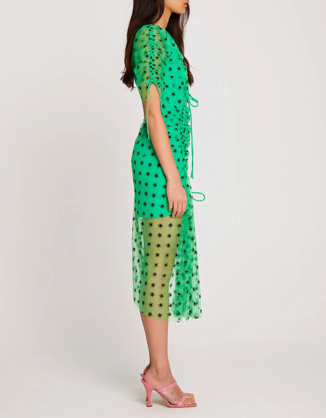 Alice McCall Stardust Midi Dress Green Size 8 / S for rent on The Volte - main image