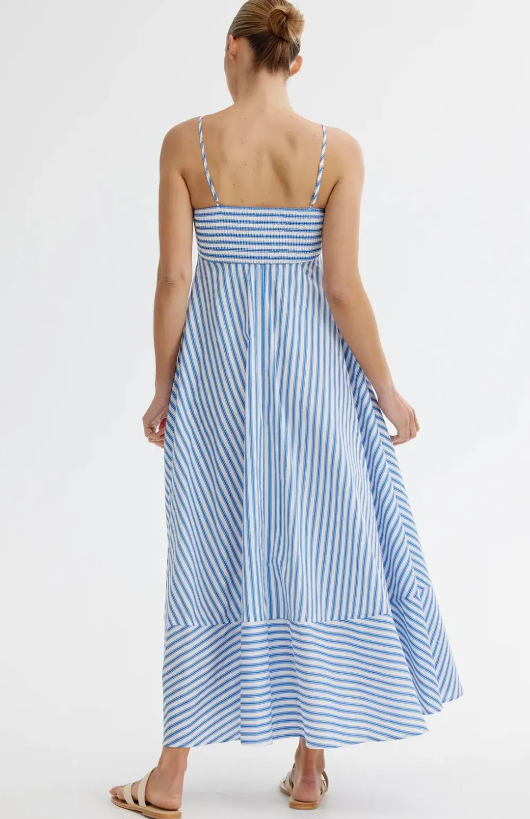 Aston Studio - Rue Dress - Sapphire Stripe - Size 10 for rent on The Volte - main image
