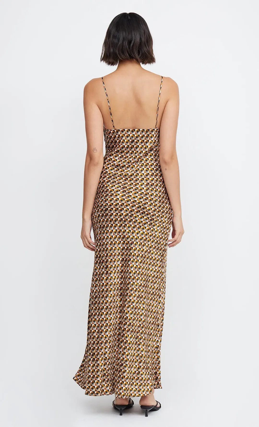 Bec & Bridge Amber V Neck Maxi Dress In Granada Geo Size 10  for rent on The Volte - main image