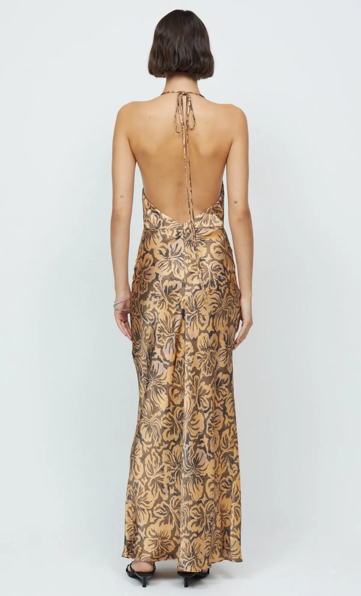 Bec & Bridge Samara Halter Maxi Dress Floral Size 8 - Image 3